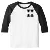 Raglan 3/4 Roundneck Shirt (White Body) Thumbnail