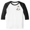 Raglan 3/4 Roundneck Shirt (White Body) Thumbnail