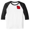 Raglan 3/4 Roundneck Shirt (White Body) Thumbnail