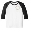 Raglan 3/4 Roundneck Shirt (White Body) Thumbnail