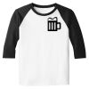 Raglan 3/4 Roundneck Shirt (White Body) Thumbnail