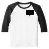 Raglan 3/4 Roundneck Shirt (White Body) Thumbnail