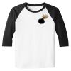 Raglan 3/4 Roundneck Shirt (White Body) Thumbnail