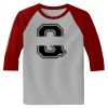 Raglan 3/4 Roundneck Shirt (Gray Body) Thumbnail