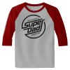 Raglan 3/4 Roundneck Shirt (Gray Body) Thumbnail