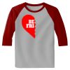 Raglan 3/4 Roundneck Shirt (Gray Body) Thumbnail