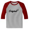 Raglan 3/4 Roundneck Shirt (Gray Body) Thumbnail