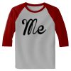 Raglan 3/4 Roundneck Shirt (Gray Body) Thumbnail