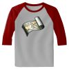 Raglan 3/4 Roundneck Shirt (Gray Body) Thumbnail