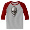 Raglan 3/4 Roundneck Shirt (Gray Body) Thumbnail