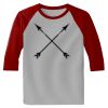 Raglan 3/4 Roundneck Shirt (Gray Body) Thumbnail