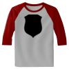 Raglan 3/4 Roundneck Shirt (Gray Body) Thumbnail