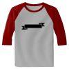 Raglan 3/4 Roundneck Shirt (Gray Body) Thumbnail