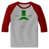 Raglan 3/4 Roundneck Shirt (Gray Body) Thumbnail