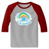 Raglan 3/4 Roundneck Shirt (Gray Body) Thumbnail