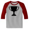 Raglan 3/4 Roundneck Shirt (Gray Body) Thumbnail