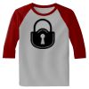 Raglan 3/4 Roundneck Shirt (Gray Body) Thumbnail