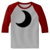 Raglan 3/4 Roundneck Shirt (Gray Body) Thumbnail