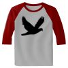 Raglan 3/4 Roundneck Shirt (Gray Body) Thumbnail