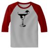 Raglan 3/4 Roundneck Shirt (Gray Body) Thumbnail