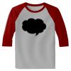 Raglan 3/4 Roundneck Shirt (Gray Body) Thumbnail