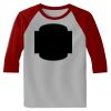 Raglan 3/4 Roundneck Shirt (Gray Body) Thumbnail