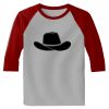 Raglan 3/4 Roundneck Shirt (Gray Body) Thumbnail