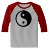 Raglan 3/4 Roundneck Shirt (Gray Body) Thumbnail