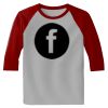 Raglan 3/4 Roundneck Shirt (Gray Body) Thumbnail