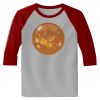 Raglan 3/4 Roundneck Shirt (Gray Body) Thumbnail