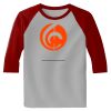 Raglan 3/4 Roundneck Shirt (Gray Body) Thumbnail