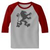 Raglan 3/4 Roundneck Shirt (Gray Body) Thumbnail