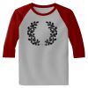 Raglan 3/4 Roundneck Shirt (Gray Body) Thumbnail