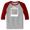 Raglan 3/4 Roundneck Shirt (Gray Body) Thumbnail