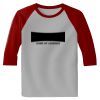 Raglan 3/4 Roundneck Shirt (Gray Body) Thumbnail