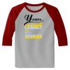 Raglan 3/4 Roundneck Shirt (Gray Body) Thumbnail