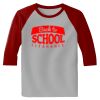 Raglan 3/4 Roundneck Shirt (Gray Body) Thumbnail