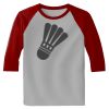 Raglan 3/4 Roundneck Shirt (Gray Body) Thumbnail