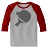 Raglan 3/4 Roundneck Shirt (Gray Body) Thumbnail